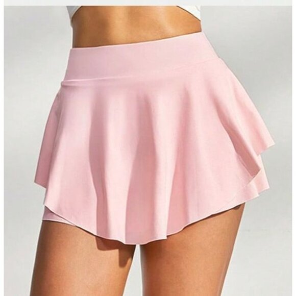 GlowMode FeatherFit Ruffle Skirt in Pink - Picture 2 of 5